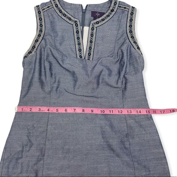 NYDJ Denim Built in Shape Wear Shift Dress - Picture 12 of 16